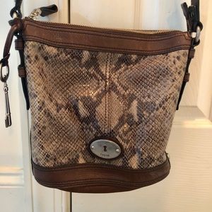 Fossil Snakeskin Handbag